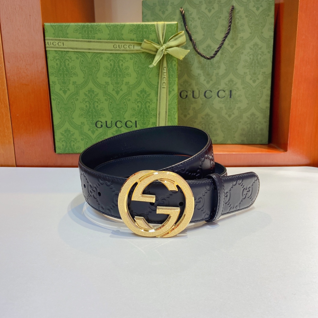 Gucci古奇经典款双面原厂小牛皮压