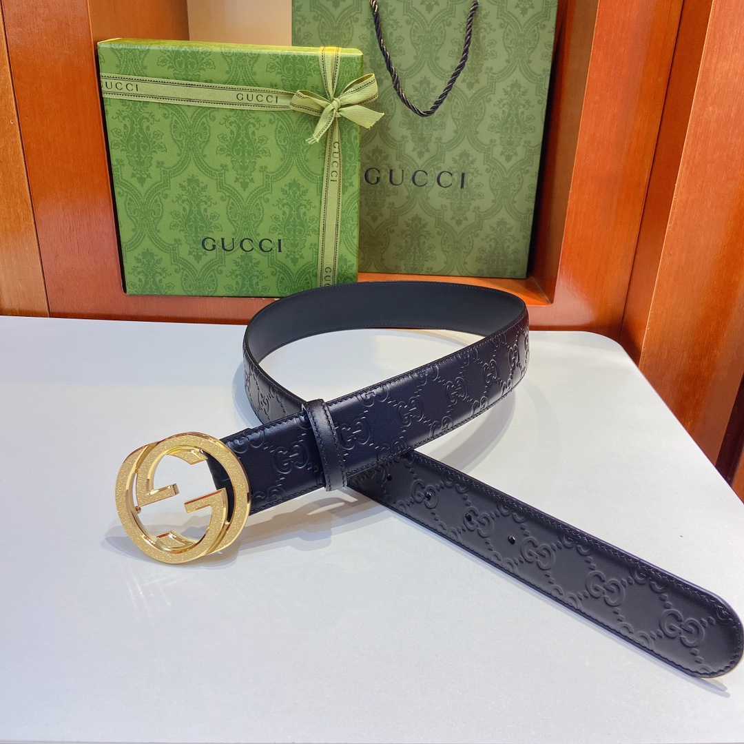 Gucci古奇经典款双面原厂小牛皮压