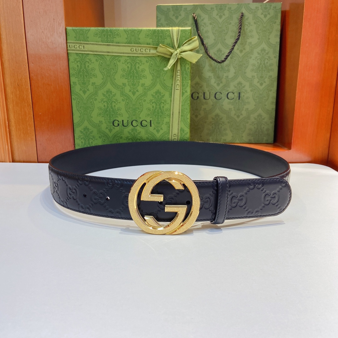 Gucci古奇经典款双面原厂小牛皮压