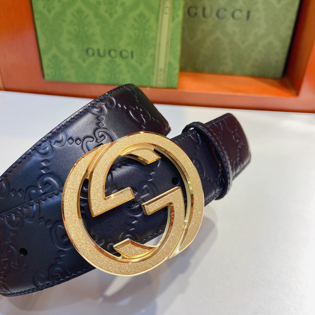 Gucci古奇经典款双面原厂小牛皮压