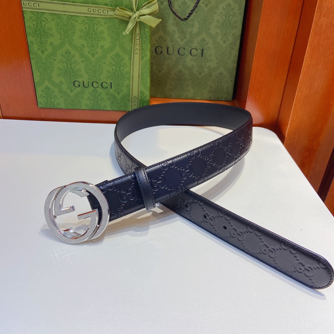Gucci古奇经典款双面原厂小牛皮压