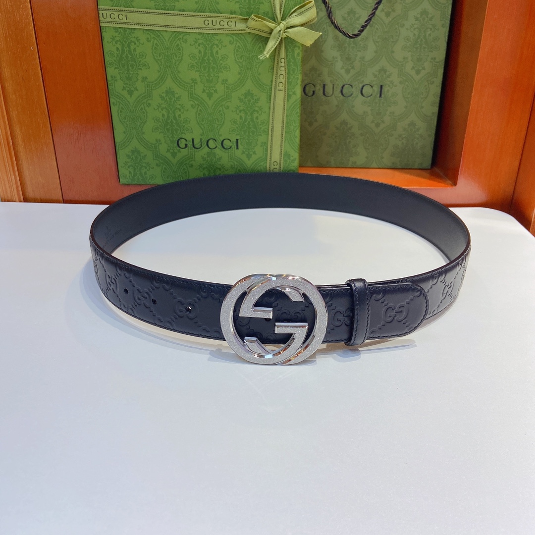 Gucci古奇经典款双面原厂小牛皮压