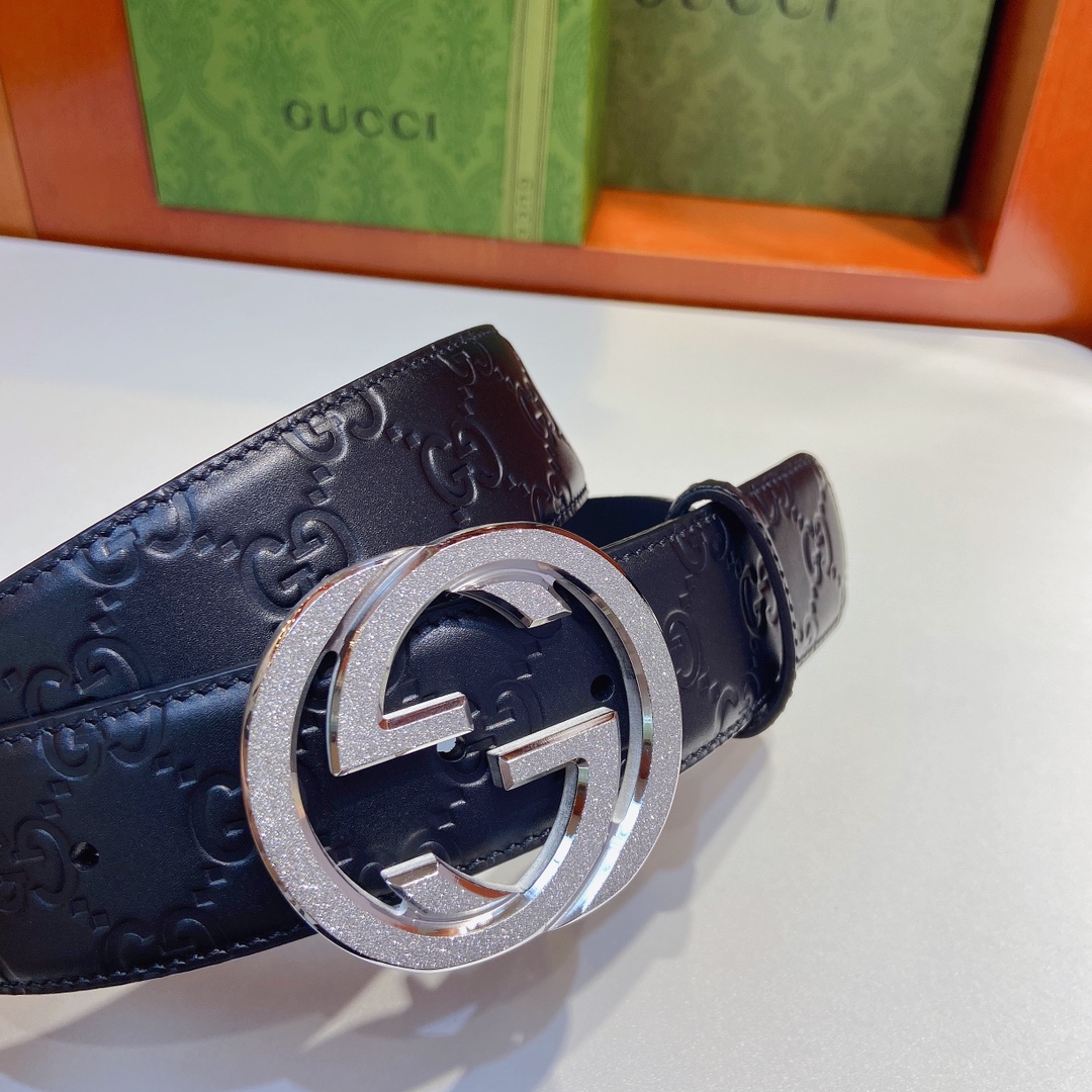 Gucci古奇经典款双面原厂小牛皮压