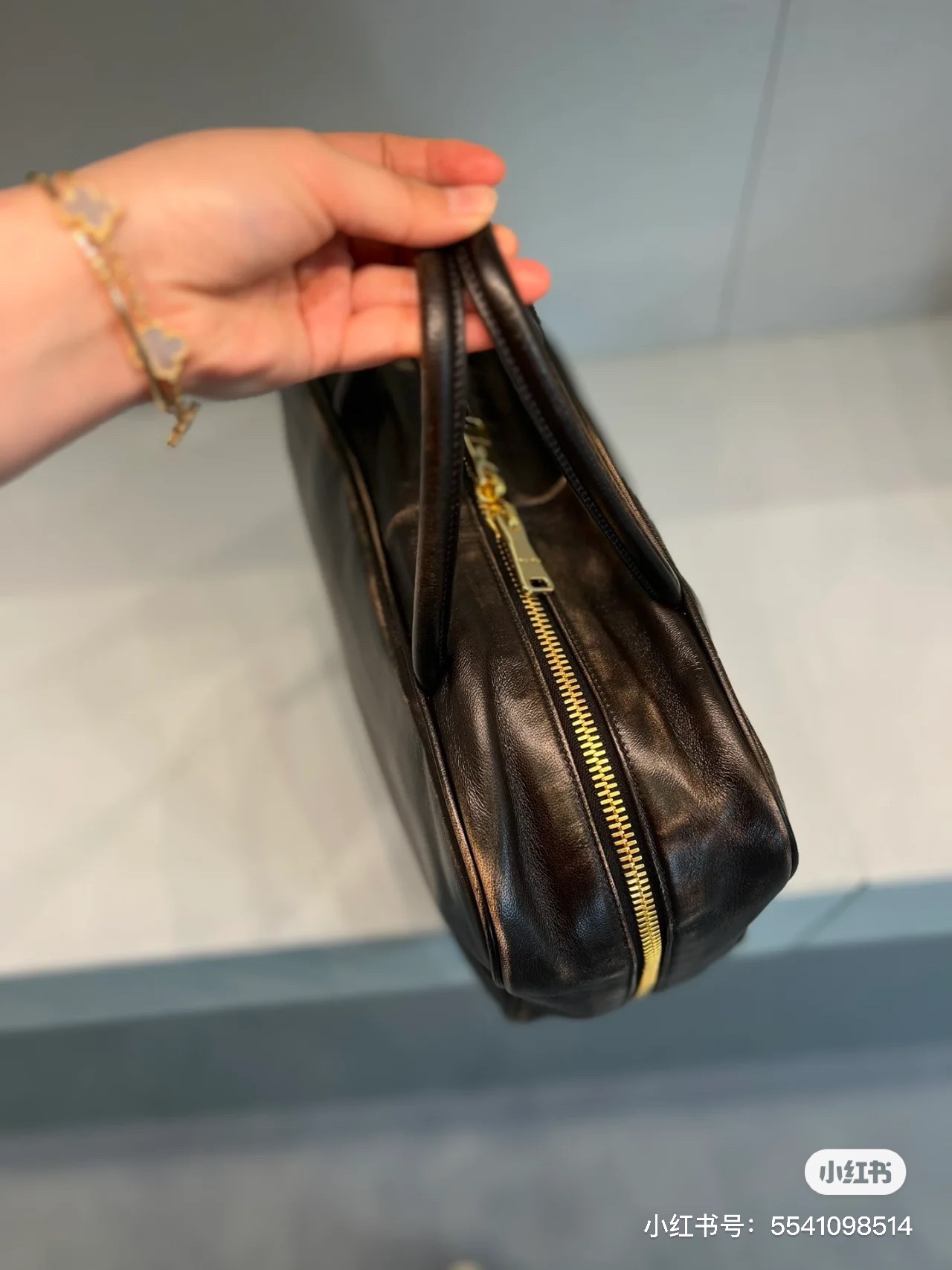 Miu Miu miumiu bowling briefcase retro polished cowhide arrives black 23 new products purchasing special briefcase