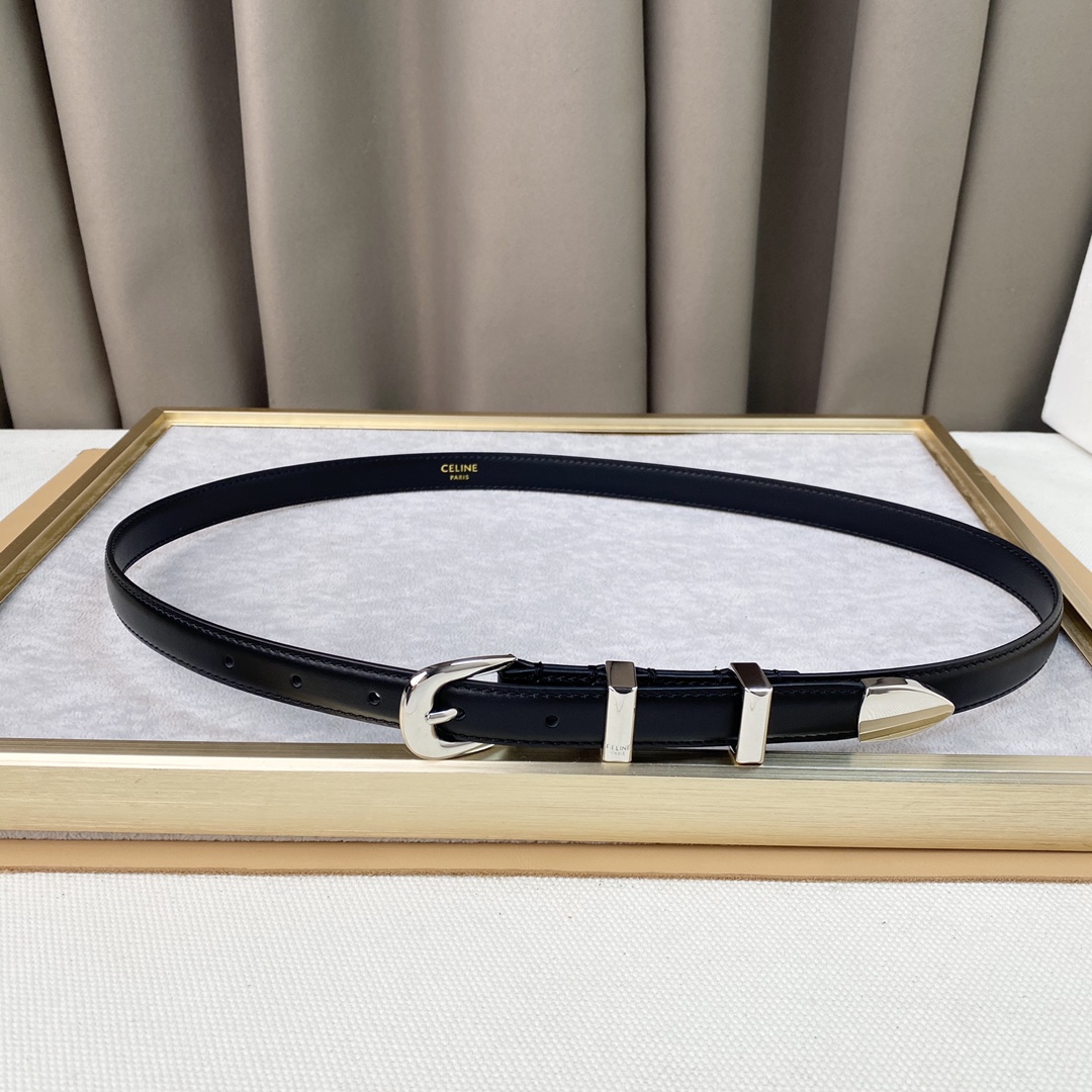 Celine新品立体浮标针扣女士腰带