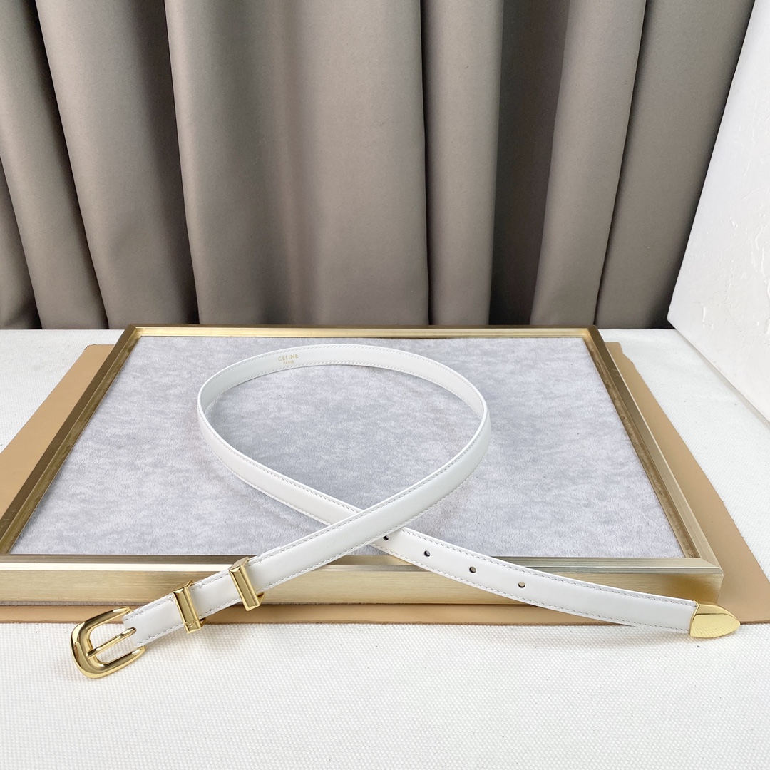 Celine新品立体浮标针扣女士腰带