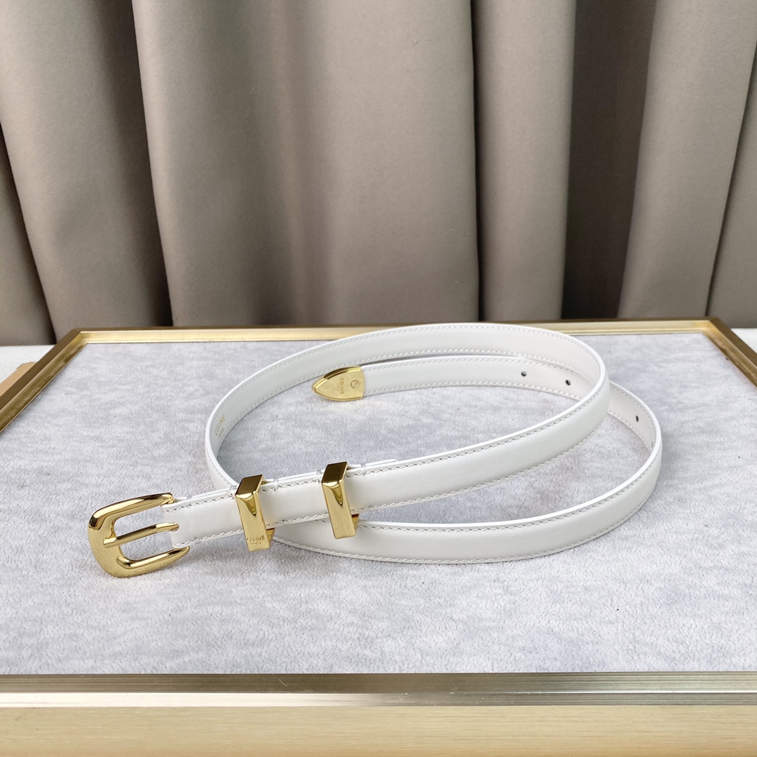 Celine新品立体浮标针扣女士腰带