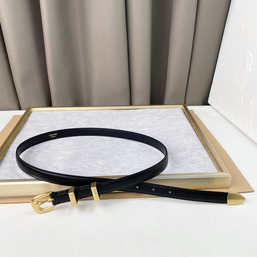 Celine新品立体浮标针扣女士腰带