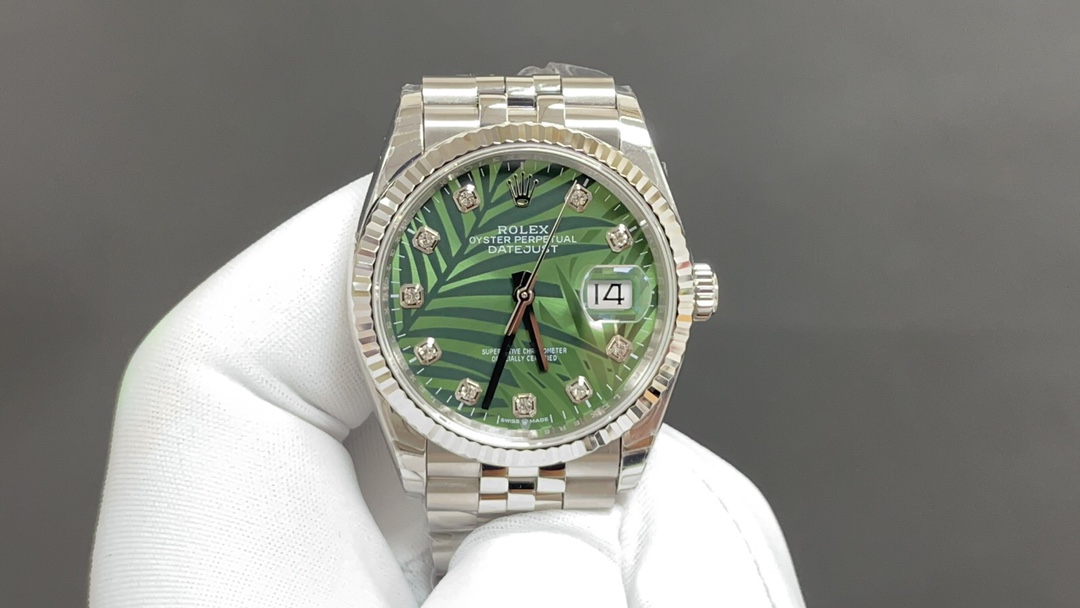 Rolex Reloj Marrón Verde