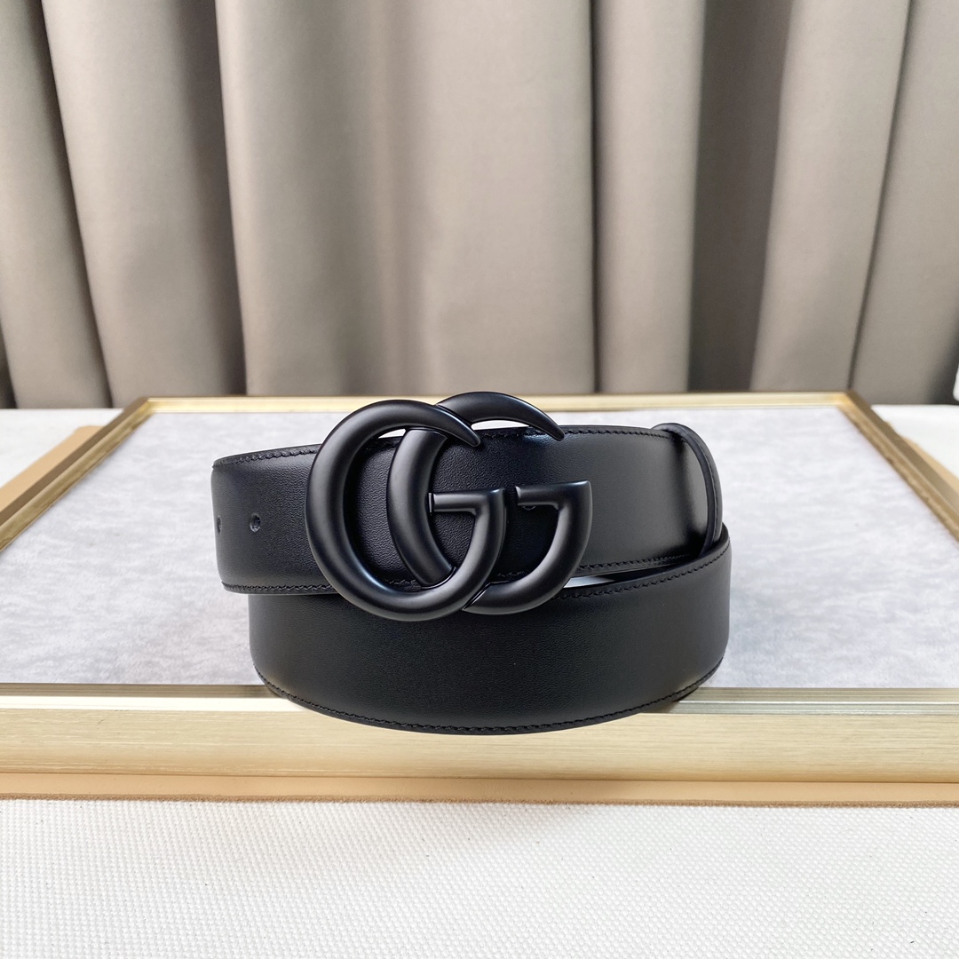GUCC！原厂做工双面头层牛皮码数1