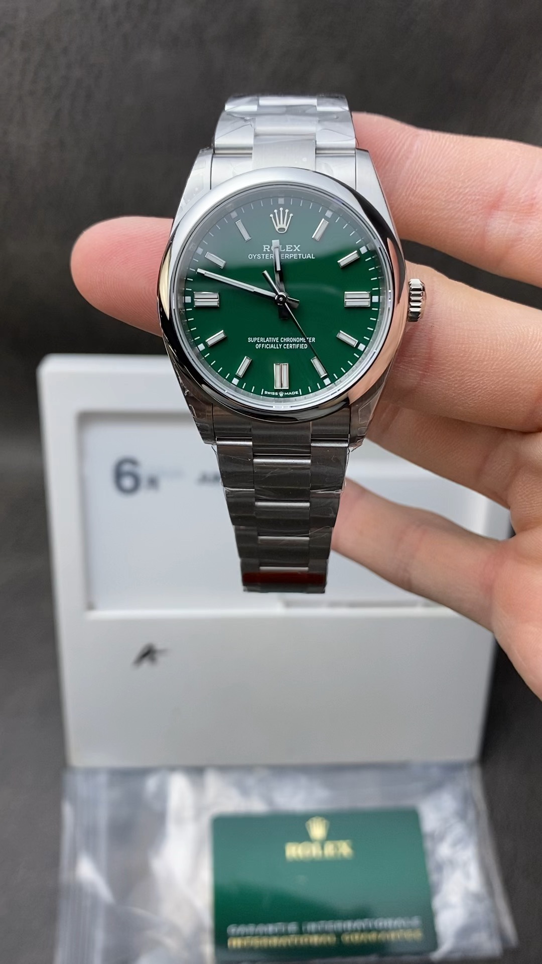 Rolex 新品 36mm恒动 绿