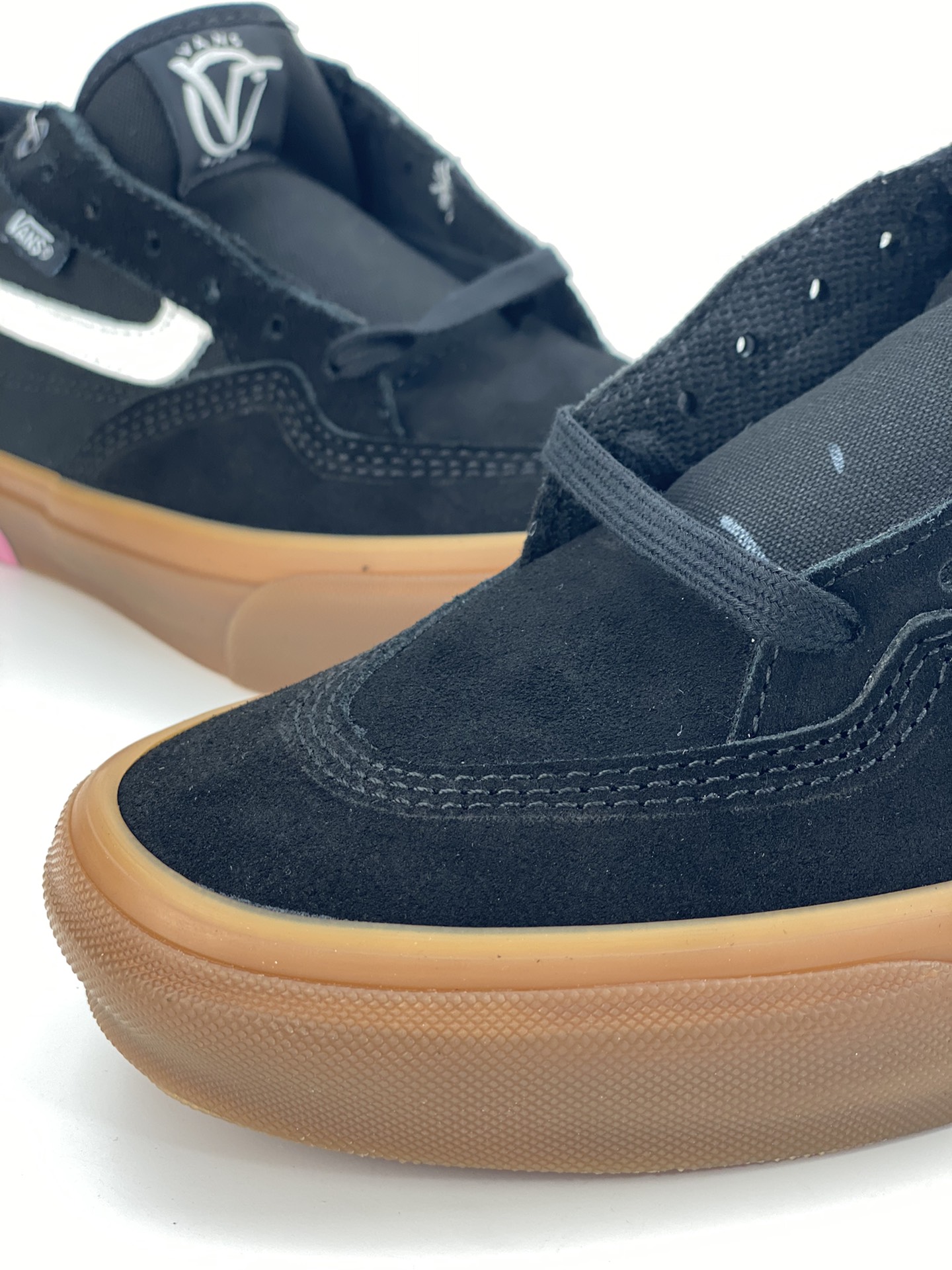 Vans Vans Rowan Pro black warrior raw rubber sole suede retro low-top sneakers