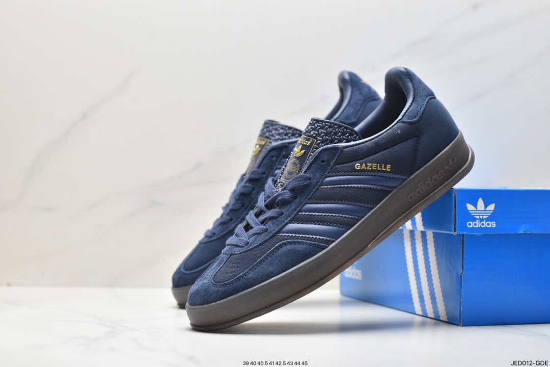 Adidas Originals Gazelle Indoor clover retro casual non-slip wear-resistant low-cut sneakers HO6271