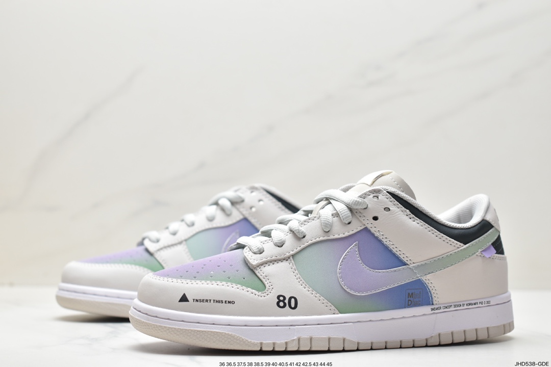 190 耐克Nike SB Dunk Low Pro Leather" Raygun Tie-Dye"扣篮板鞋RU2236-565