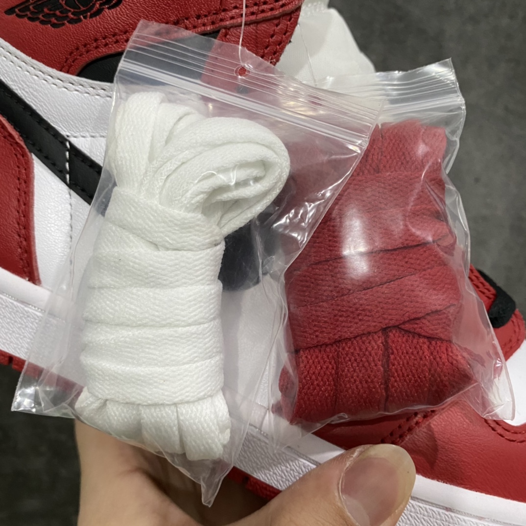 【JS纯原】Air Jordan 1 Retro AJ1芝加哥高帮555088-101n原鞋原楦头纸板开发n鞋型后跟收腰弧度完美 原厂Prime Asia皮料打造正确鞋垫背胶 飞翼3D高频深度立体高价零售首选版本 尺码：40-47.5-莆田鞋批发中心