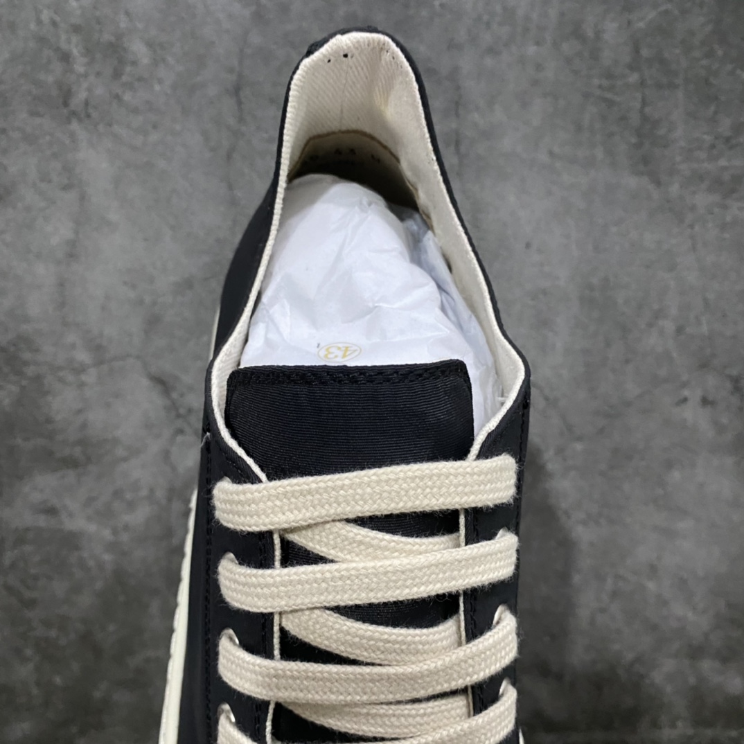 [G version produced in Dongguan] RO Owens Rickowens main line classic shell toe style ”black silk surface”