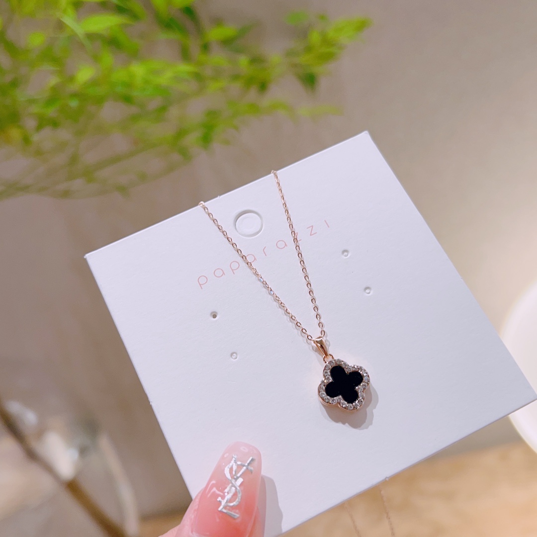 S925 Sterling Silver Necklace Girly Spring Festival Gold