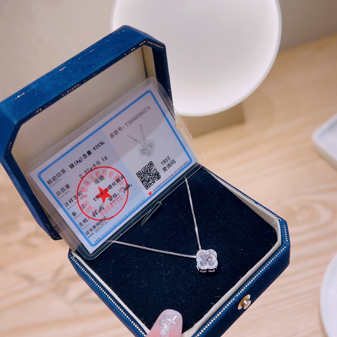 Fine Silver Necklace Fashion Anniversary Silver