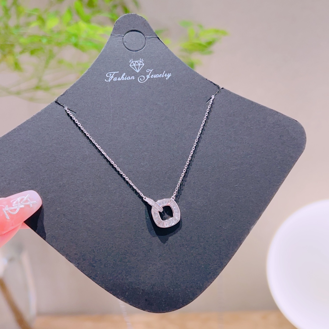 Nickel Free Silver Necklace Chic Birthday Silver