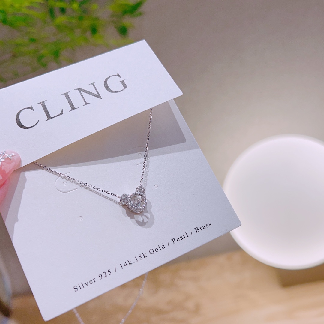 925 Silver Necklace Gentle New Year Silver