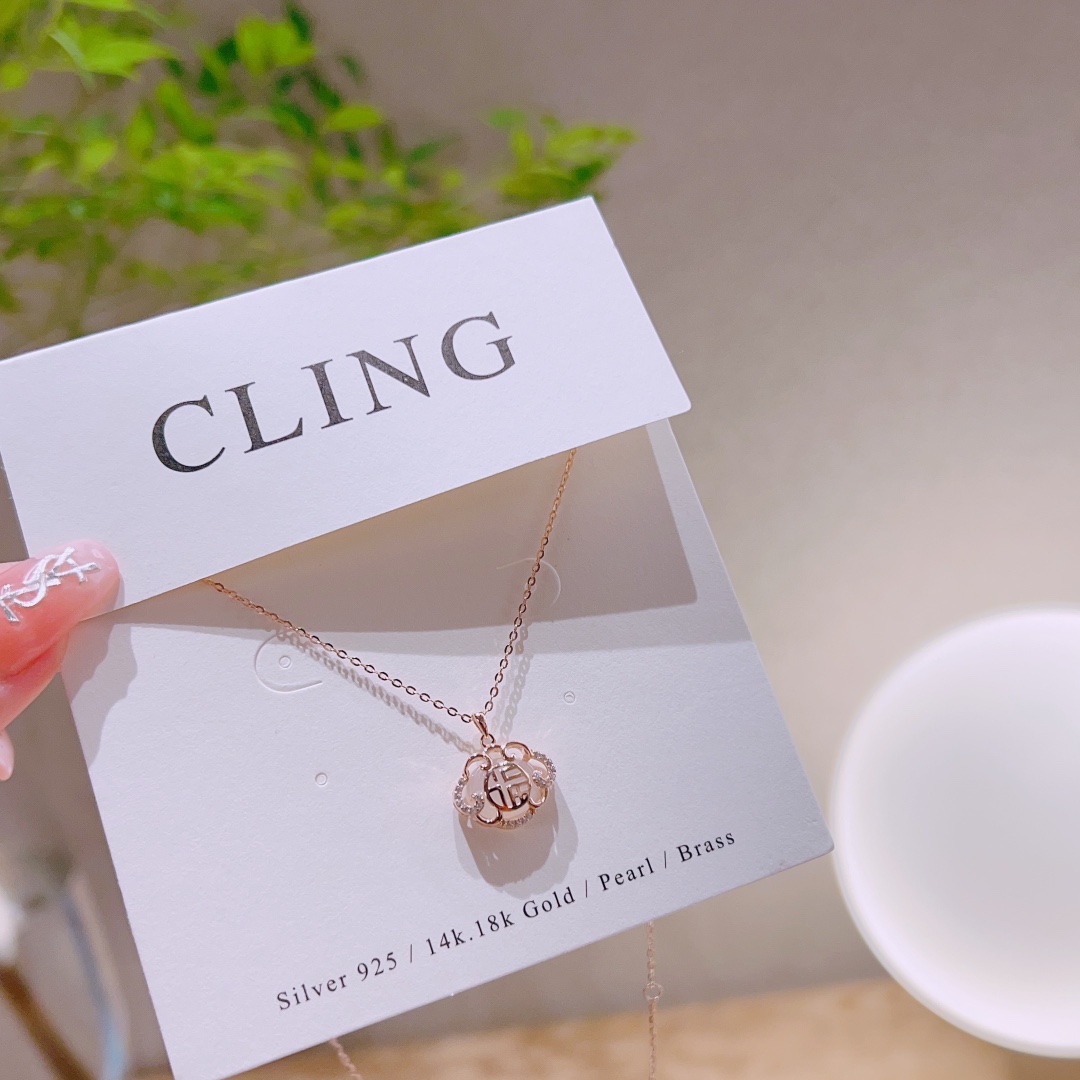 甘辛S925スターリングシルバーネックレスゴールド 職場