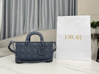Dior Store
 Bags Handbags Blue Tannin Sewing Cowhide Frosted Lady Chains
