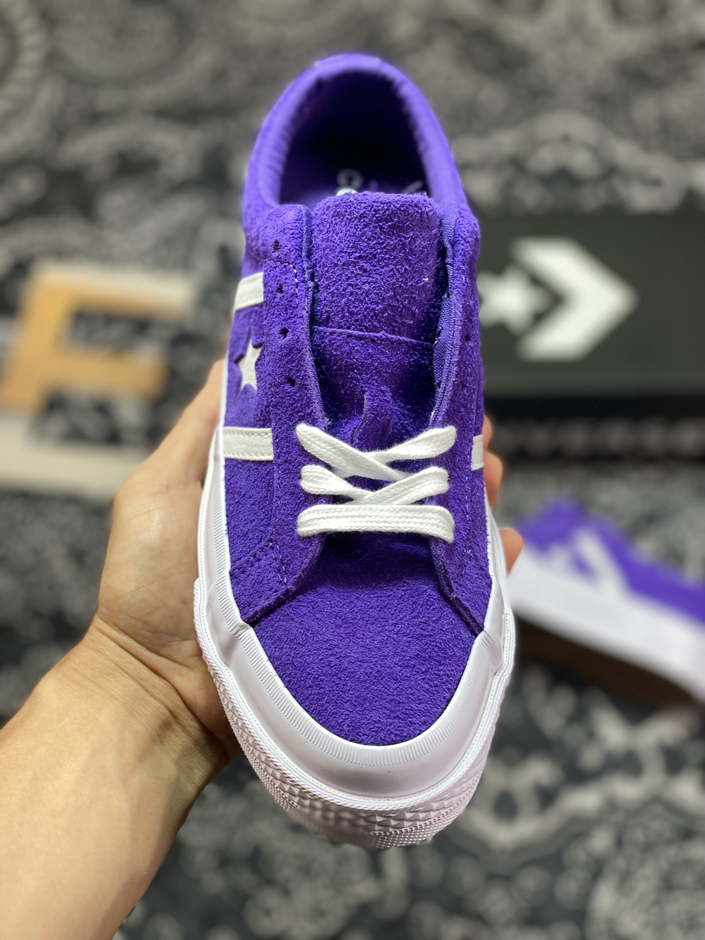 Converse One Star BaSuede Imperial Purple One Star Series Skateboard Shoes