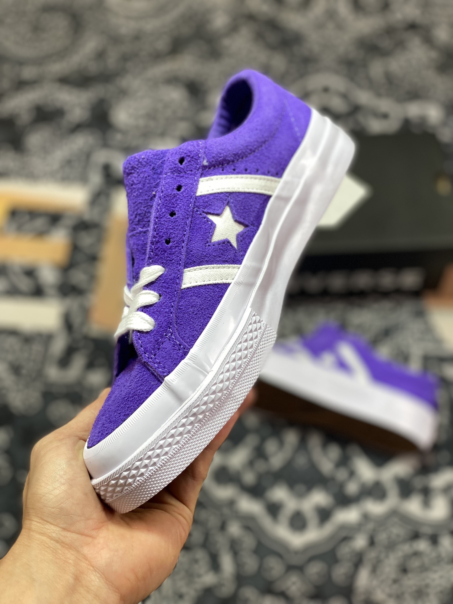 Converse One Star BaSuede Imperial Purple One Star Series Skateboard Shoes