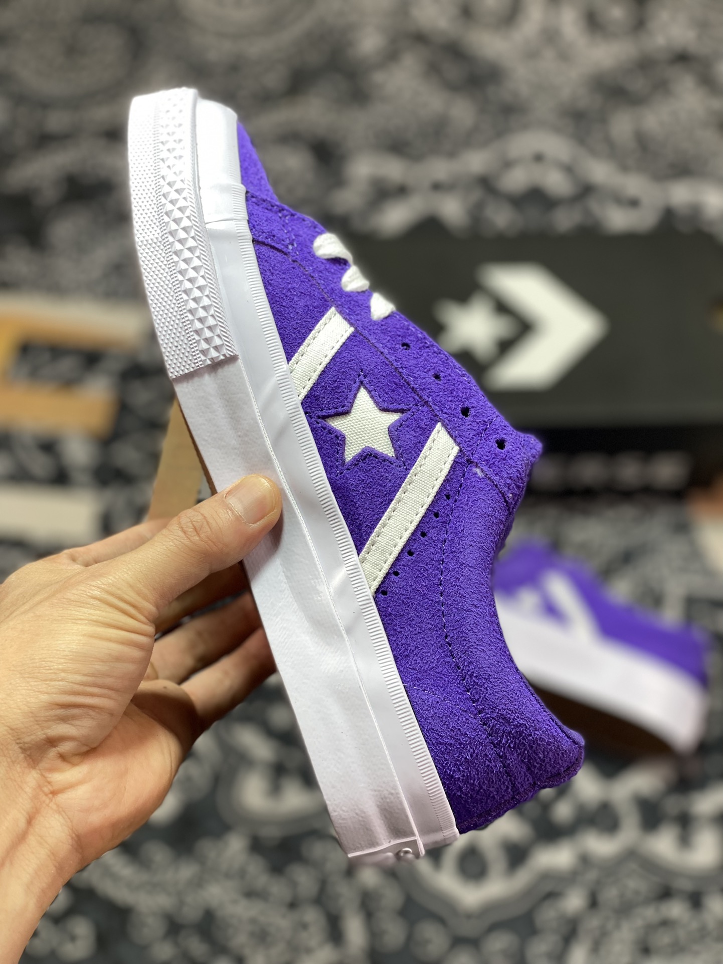 Converse One Star BaSuede Imperial Purple One Star Series Skateboard Shoes