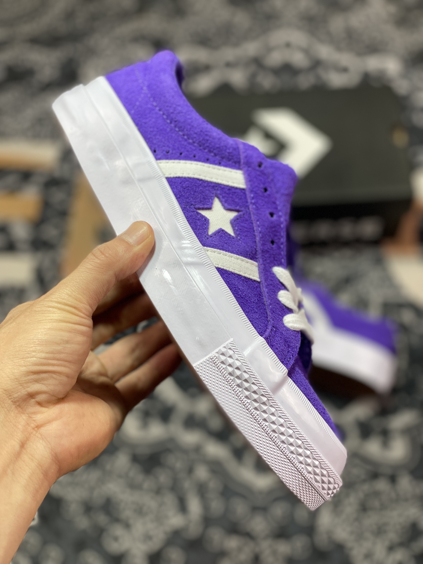 Converse One Star BaSuede Imperial Purple One Star Series Skateboard Shoes