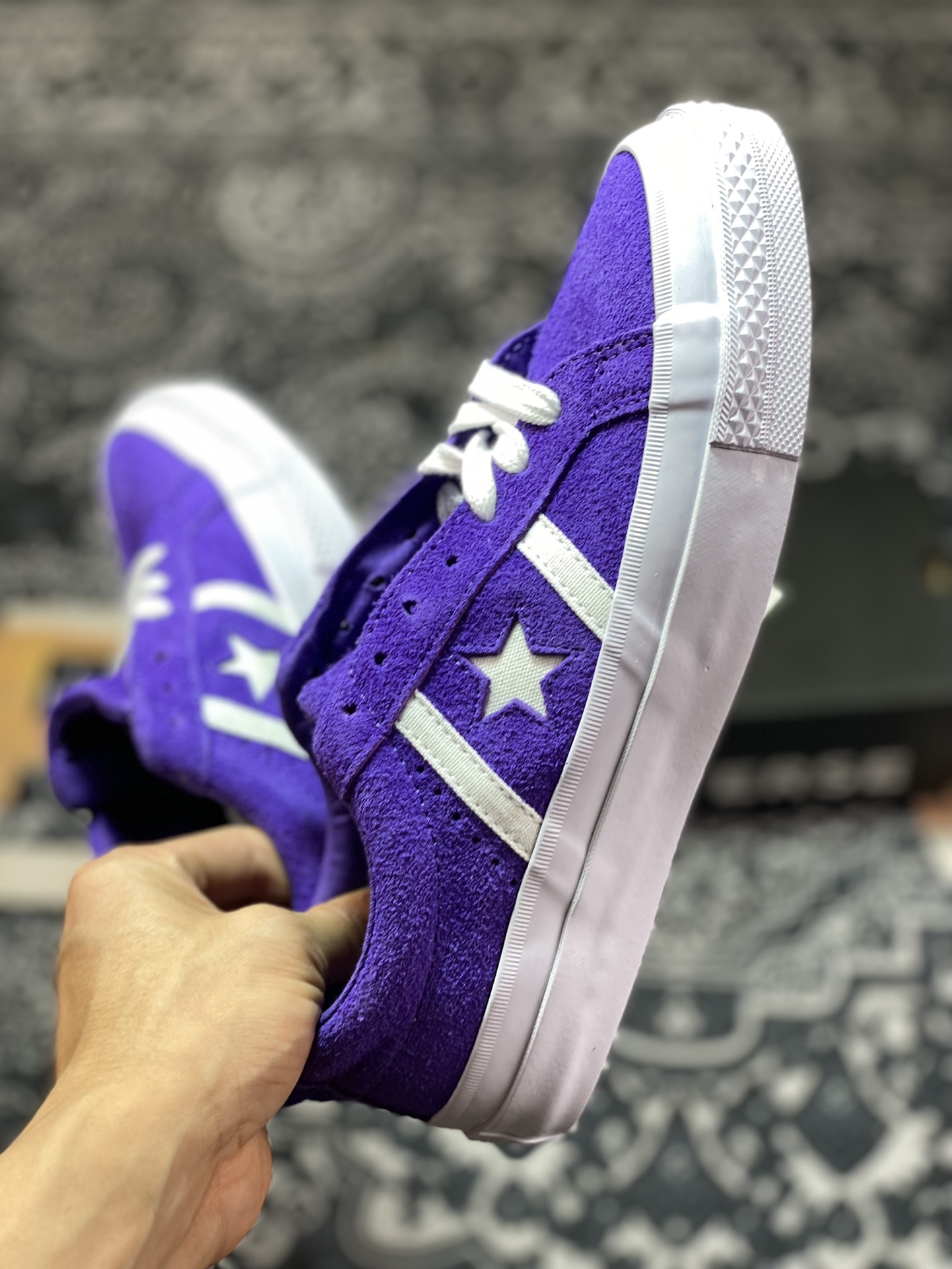 Converse One Star BaSuede Imperial Purple One Star Series Skateboard Shoes