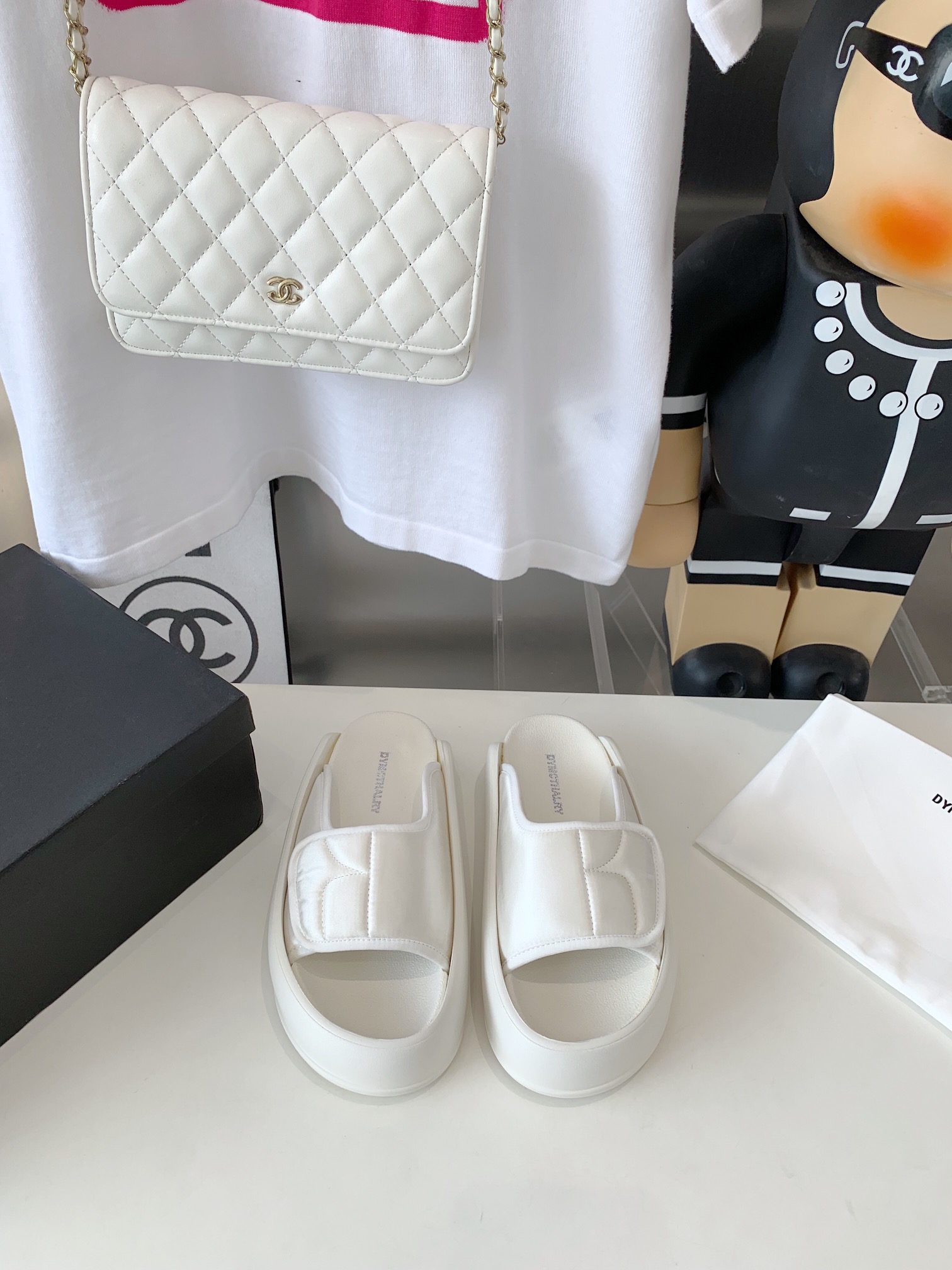 2023SS Dymonlatriy Shoes: High-Weave Slippers with 5cm Increase, Import Lecca Material - 图片 9