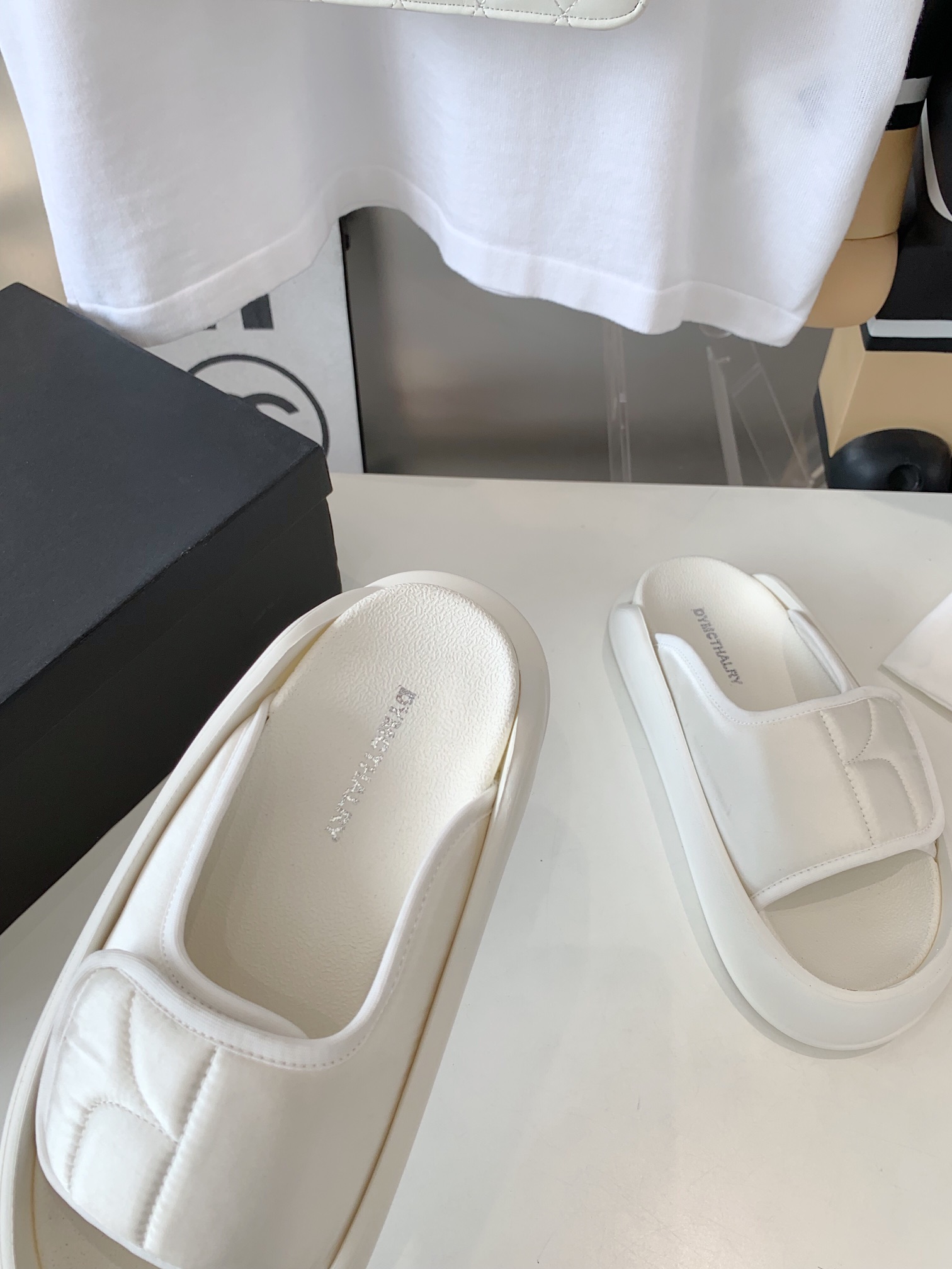 2023SS Dymonlatriy Shoes: High-Weave Slippers with 5cm Increase, Import Lecca Material - 图片 5