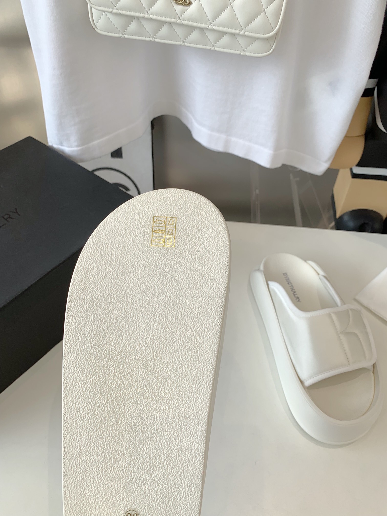 2023SS Dymonlatriy Shoes: High-Weave Slippers with 5cm Increase, Import Lecca Material - 图片 7
