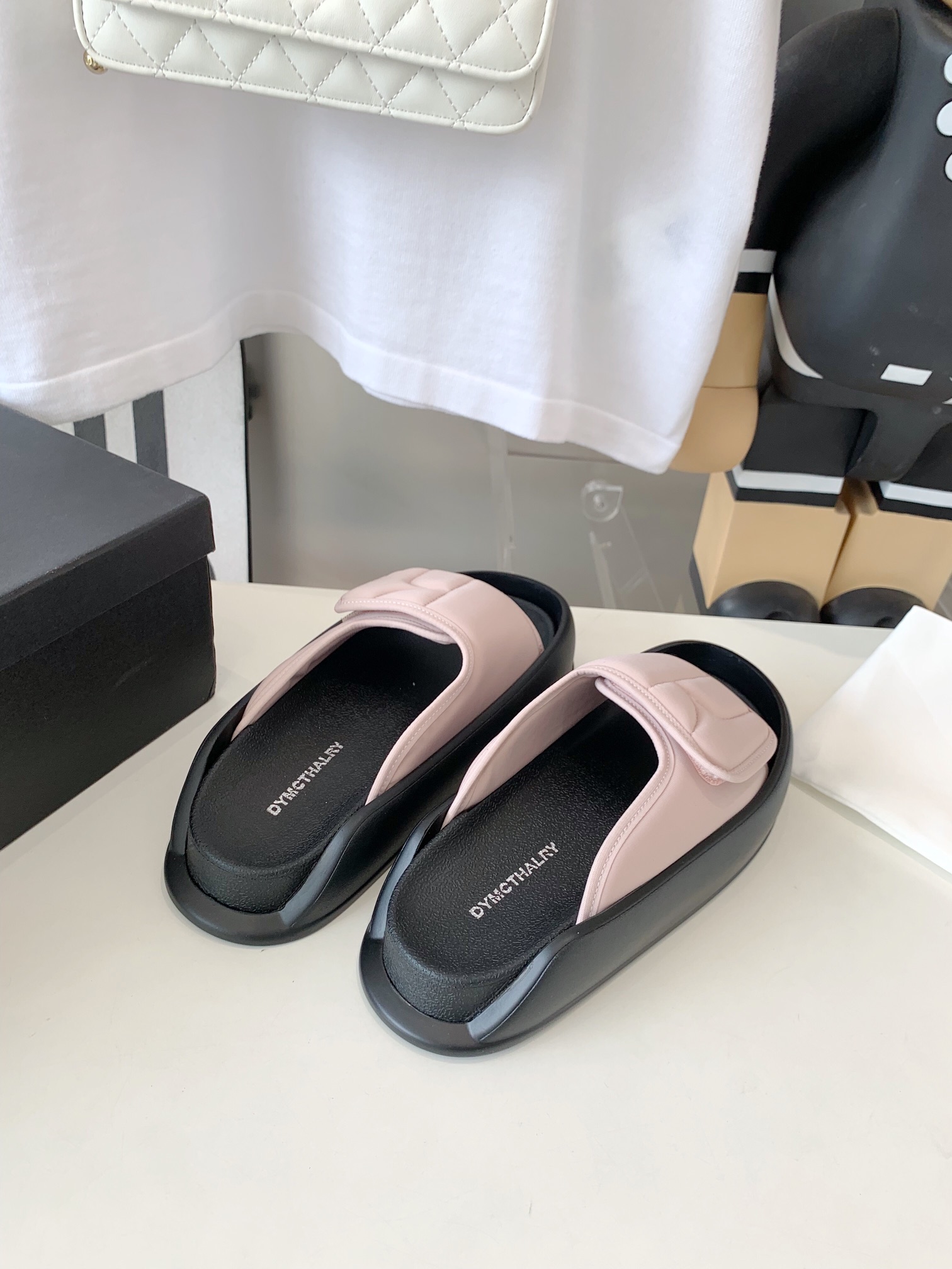 2023SS High-Weave Slippers with Increased Height and Imported Materials - 图片 8