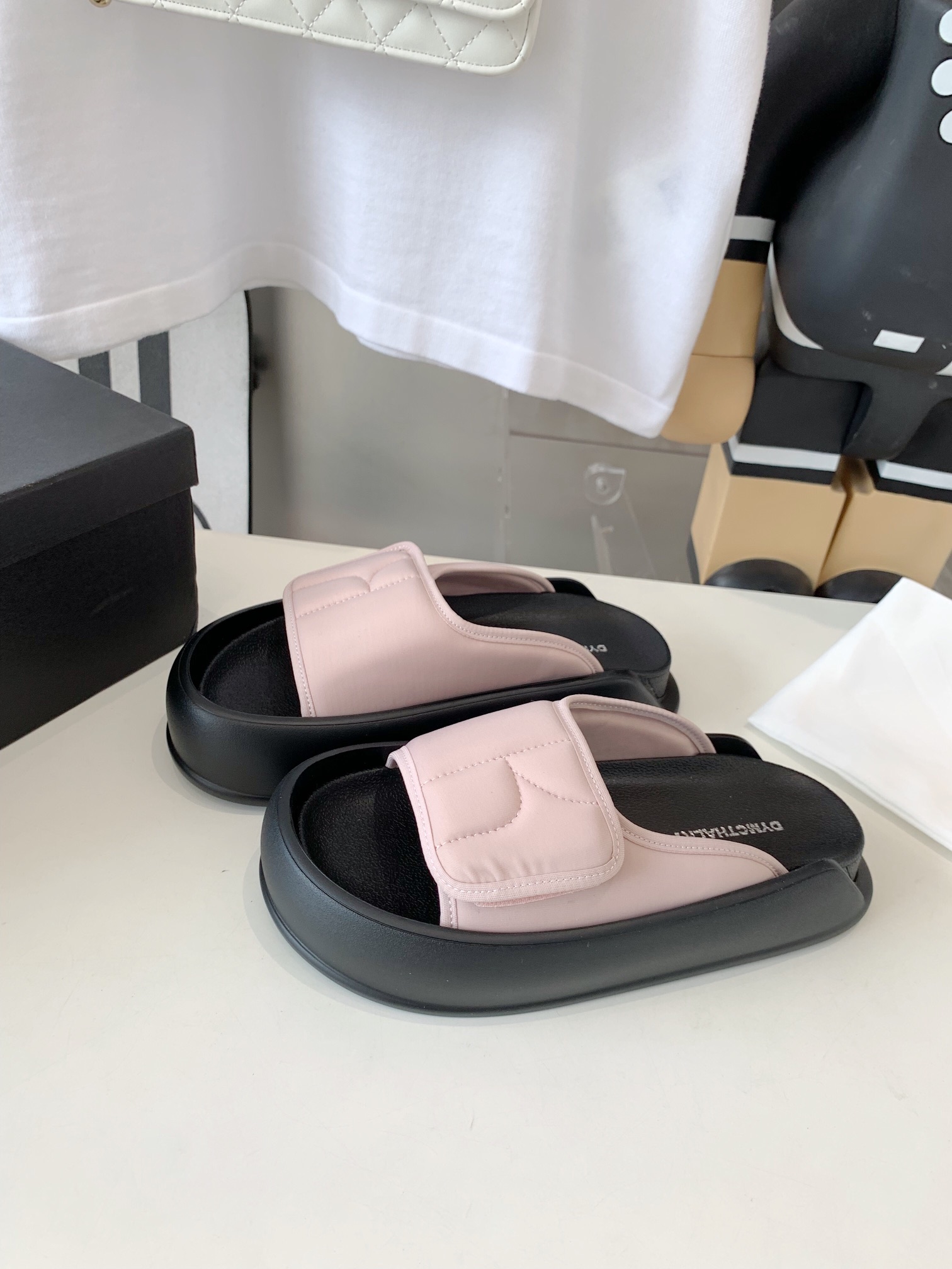 2023SS High-Weave Slippers with Increased Height and Imported Materials