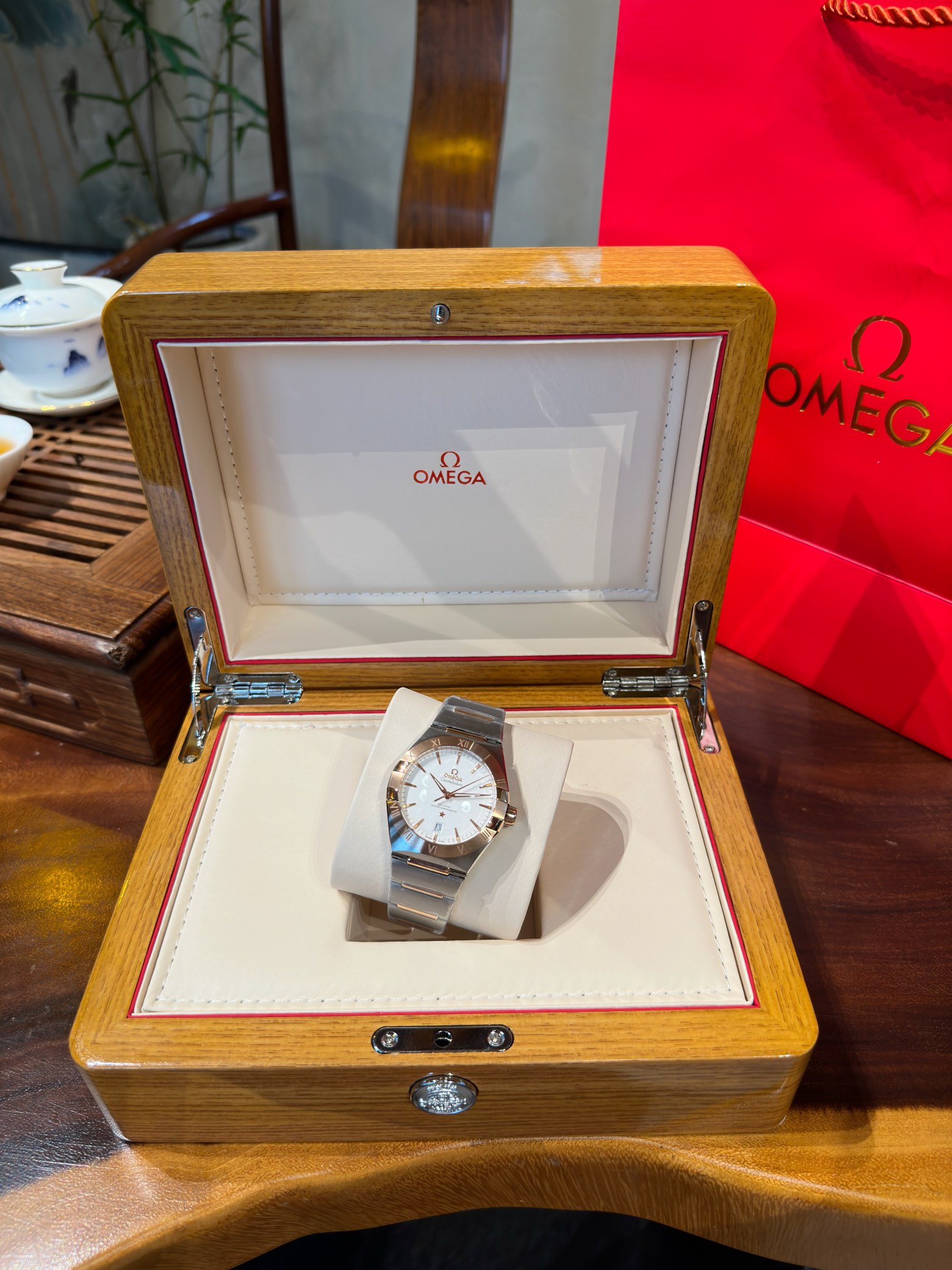 欧米茄 Omega 瑞士精工高定机械腕表手表 #6497A1D1 2