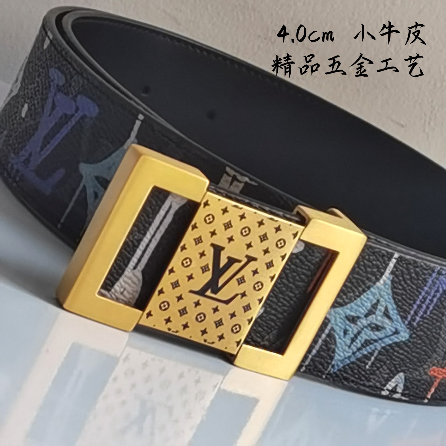 LV新款原单双面腰带搭配新款不锈钢内