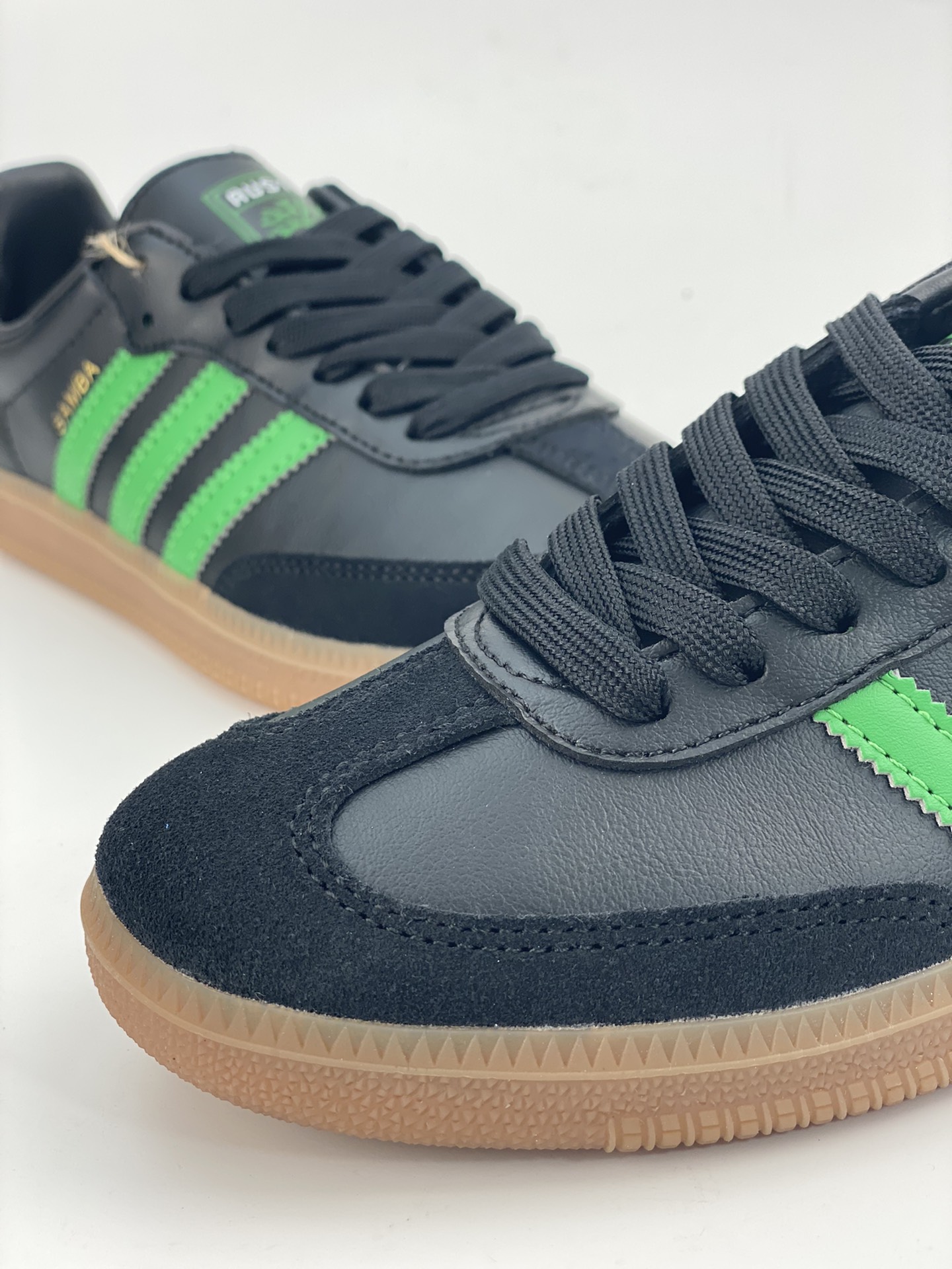 180 adidas originals Samba Team 黑绿 HQ7035