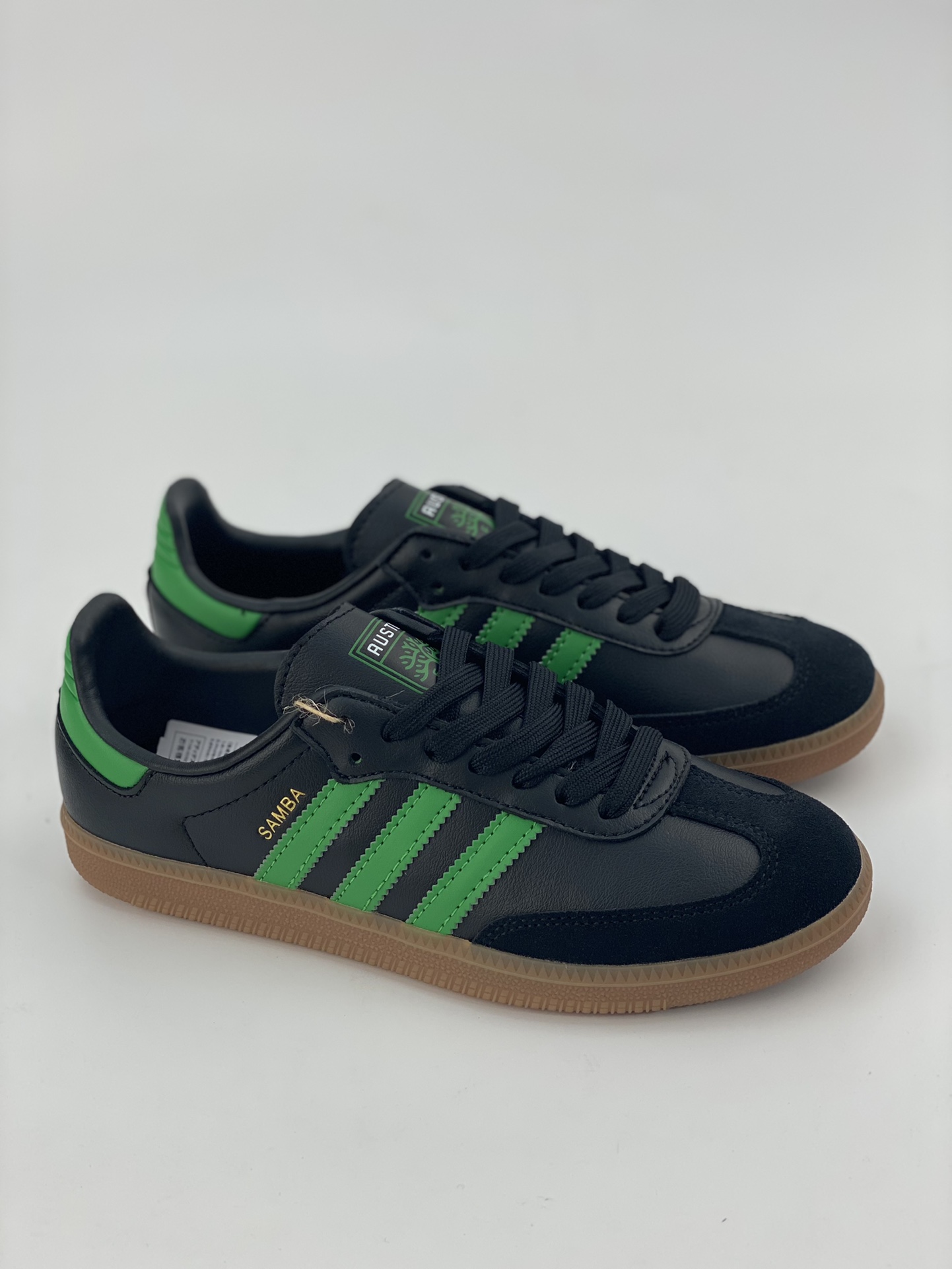 180 adidas originals Samba Team 黑绿 HQ7035