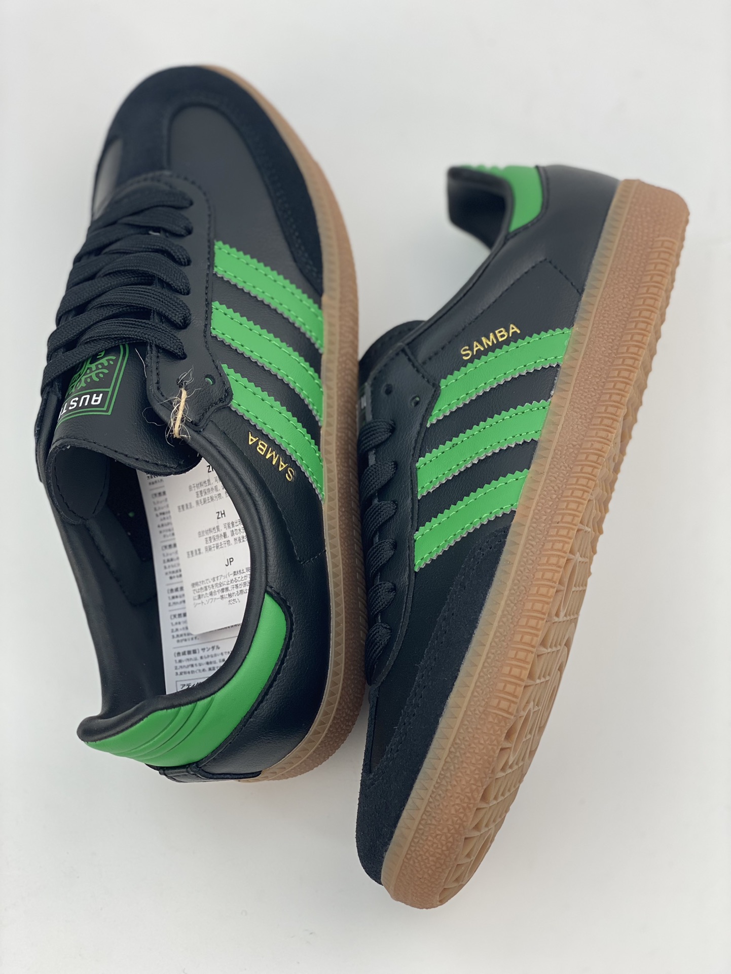 180 adidas originals Samba Team 黑绿 HQ7035