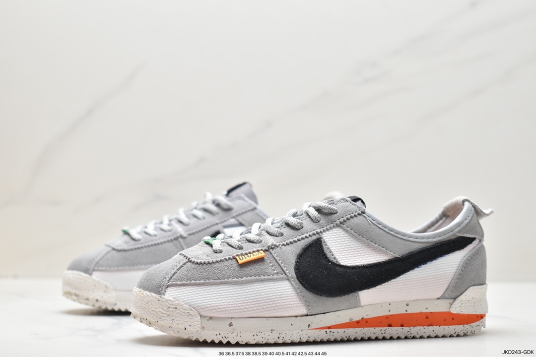 运动跑鞋, 跑鞋, 联名, 耐克, Union x Nike Cortez, Nike Cortez, NIKE, EVA, DR1413-020 - 耐克 Union x Nike Cortez 防滑耐磨舒适 低帮 休闲运动跑鞋 灰色 DR1413-020