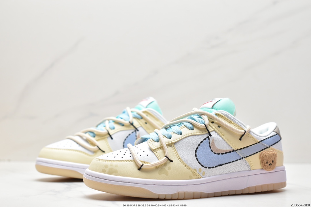 240 Nike SB Dunk Low 解构抽绳绑带低帮滑板鞋 DX3633-100