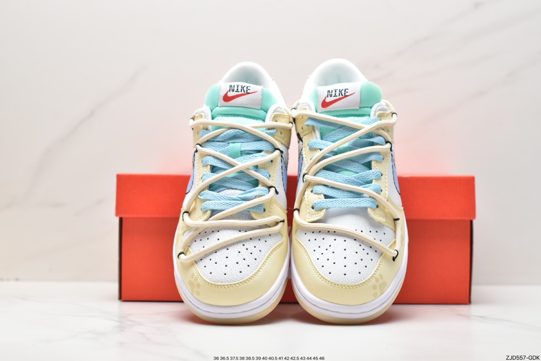 240 Nike SB Dunk Low 解构抽绳绑带低帮滑板鞋 DX3633-100