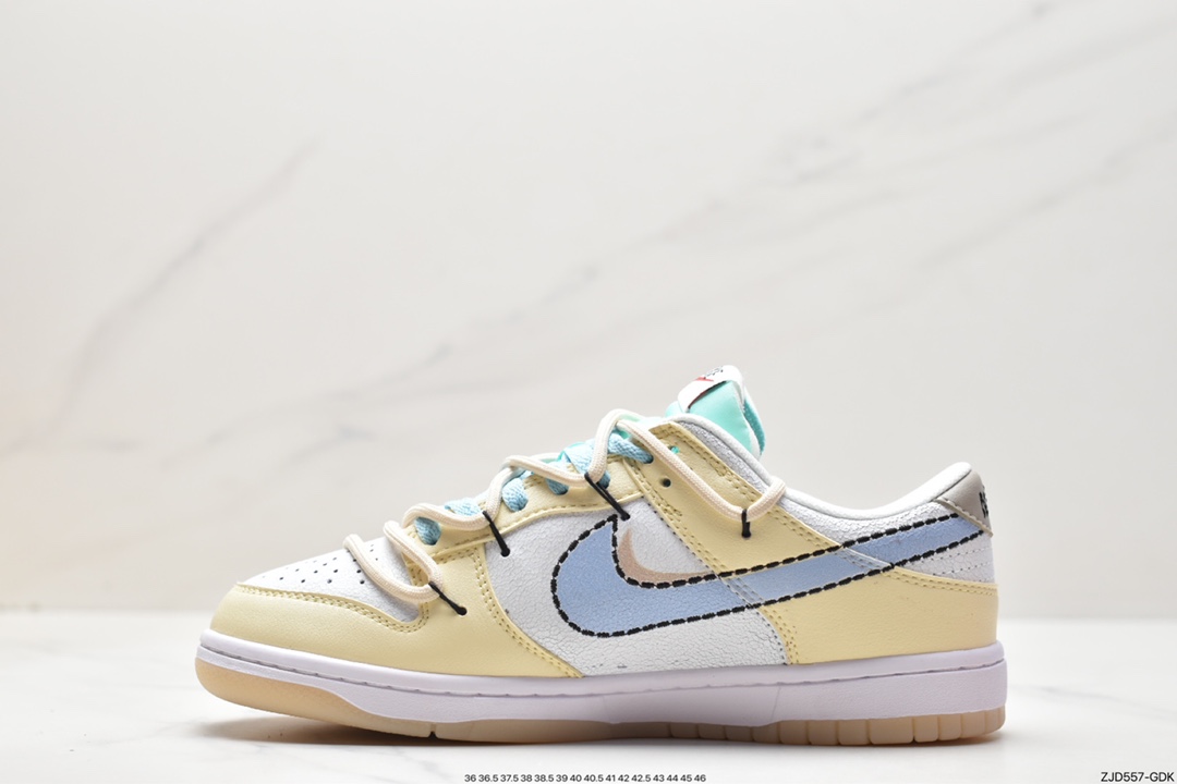 240 Nike SB Dunk Low 解构抽绳绑带低帮滑板鞋 DX3633-100