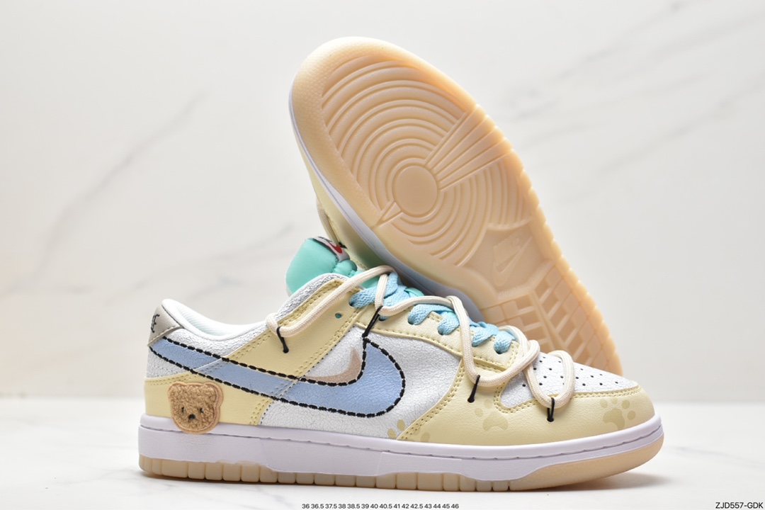 240 Nike SB Dunk Low 解构抽绳绑带低帮滑板鞋 DX3633-100