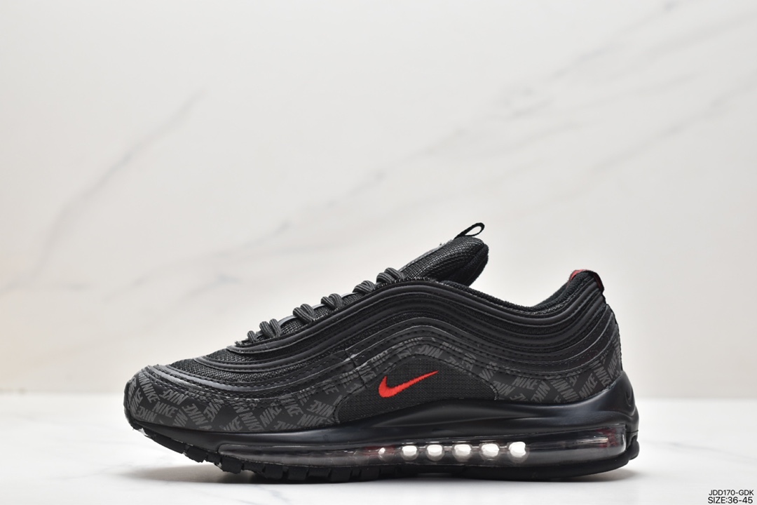 Nike Air Max 97 small hook bullet retro full-length air cushion casual sports shoes AR4259-001