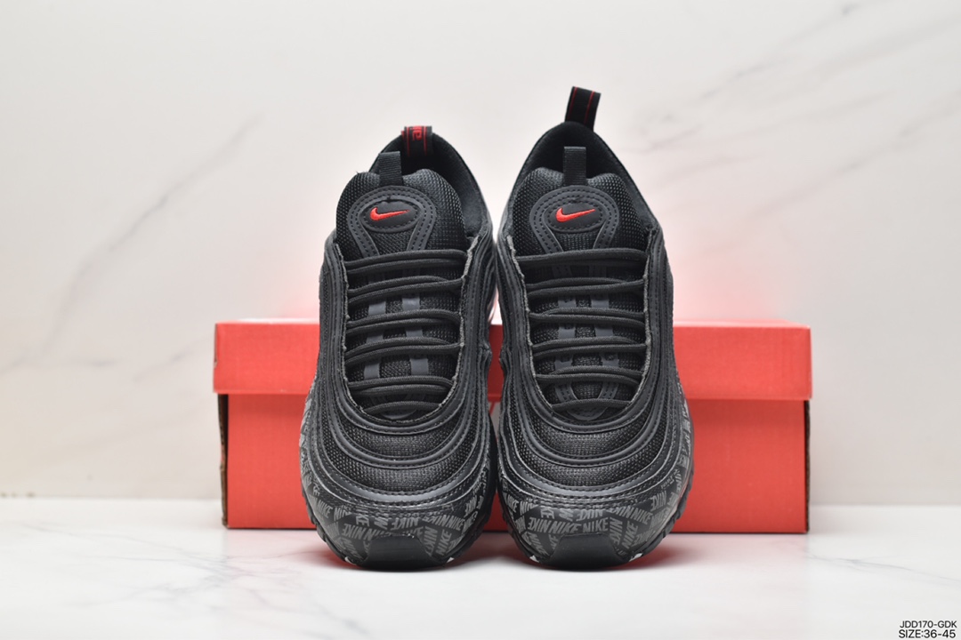 Nike Air Max 97 small hook bullet retro full-length air cushion casual sports shoes AR4259-001