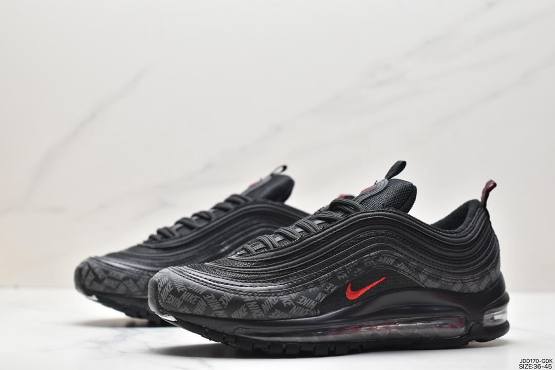 Nike Air Max 97 small hook bullet retro full-length air cushion casual sports shoes AR4259-001