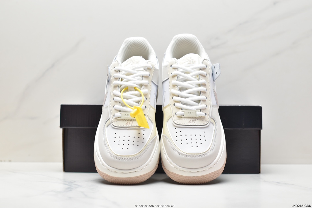 160 Nike Air Force 1 Shadow 新配色轻量增高低帮百搭板鞋 FN3444-121